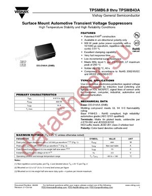 TPSMB10AHE3/5BT datasheet  